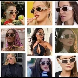 PRADA UNISEX POWDER/NUDE SUNGLASSES WITH PLUM LENSES, 2 TOP LOOKS, 2023 SUNNIES Prada - PR 23YS Sunglasses | Specs Collective main image 3